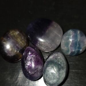 🍀 Fluorite Tumbles Bundle Natural Stone Crystals NEW